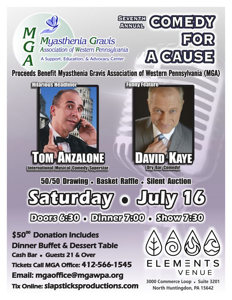 Comedy for a Cause - The Myasthenia Gravis Association of Western PA